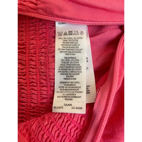 NWT French Connection One Shoulder Cinched Waist Blouse Women's Size XS Pink - Picture 4 of 4